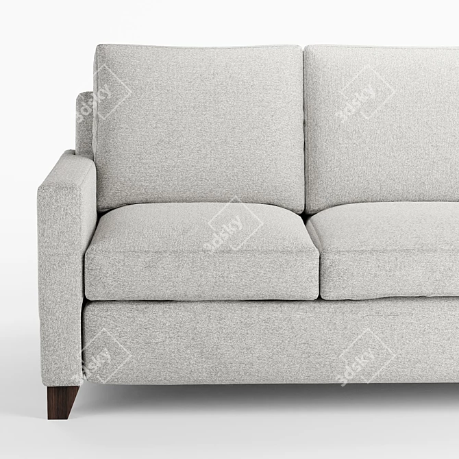 Cameron Square Arm Sofa Bed 3D model image 4