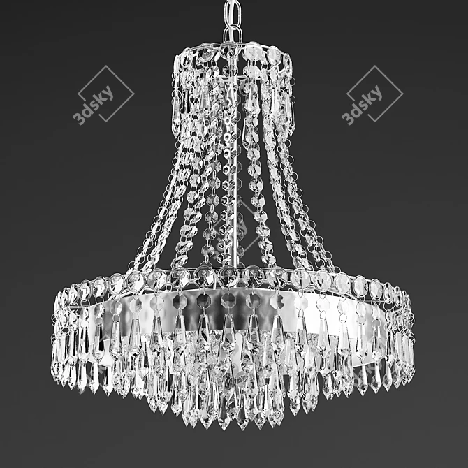 Laura Ashley Enid Chandelier: Classic Elegance 3D model image 2