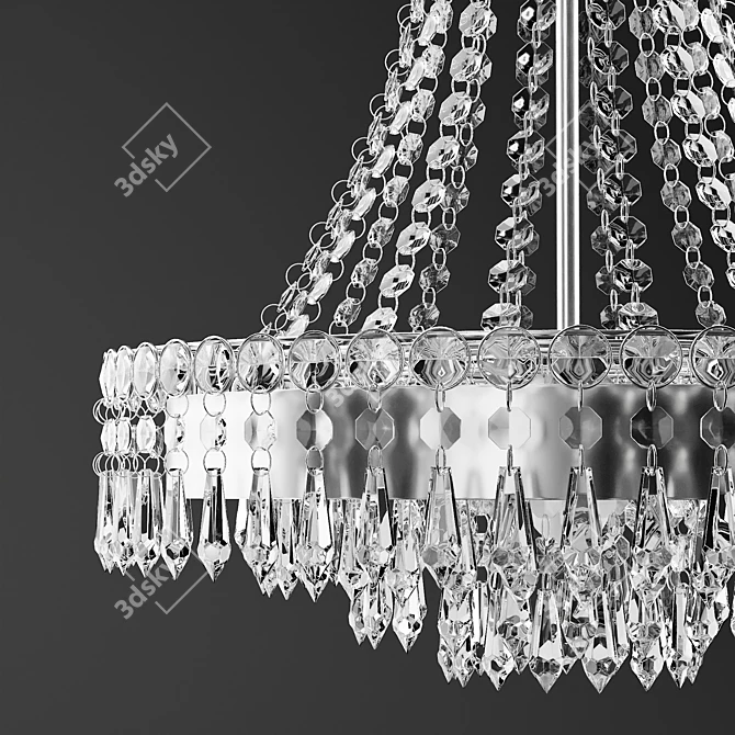 Laura Ashley Enid Chandelier: Classic Elegance 3D model image 4