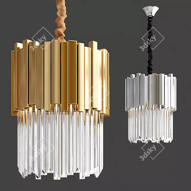 Elegant 30cm Pendant Light 3D model image 1