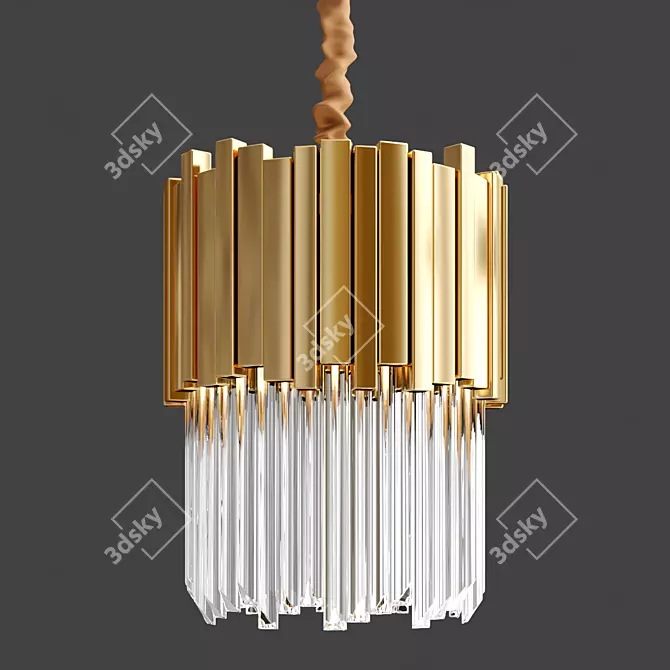 Elegant 30cm Pendant Light 3D model image 2