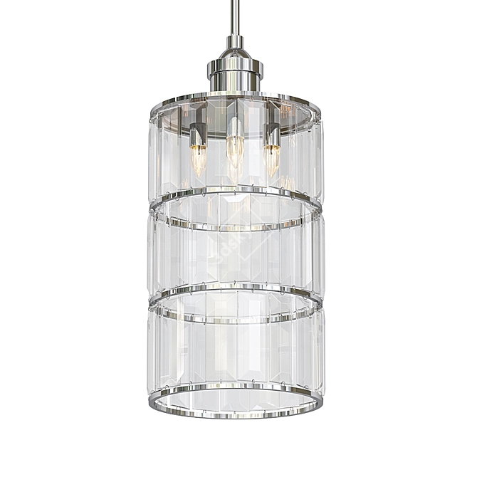 Sophie Pendant Light | Brushed Nickel 3D model image 1