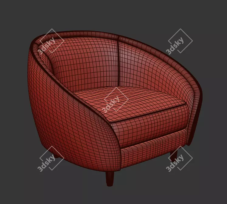 ultra-comfy rovers lounge chair 3D model image 2