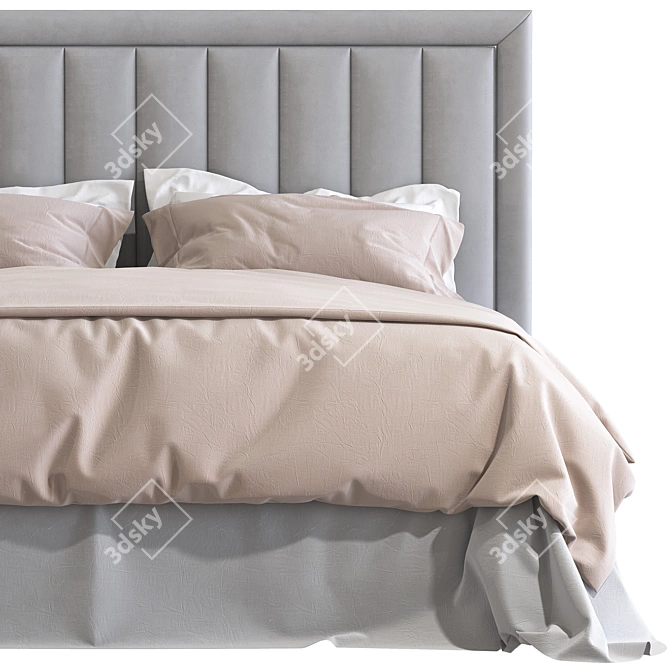 Colette Bed 3 - Stylish and Comfortable 3D model image 4