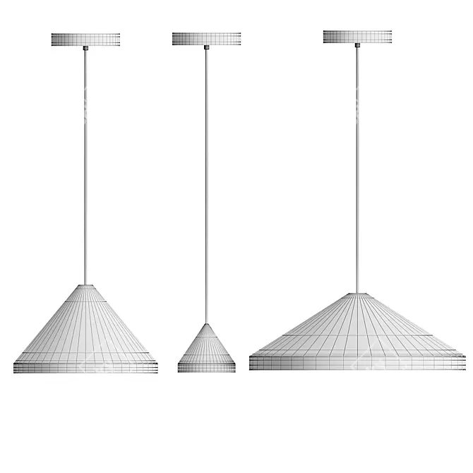 Vibia North LED Hanging Lamp: Elegant, Versatile Lighting 3D model image 6