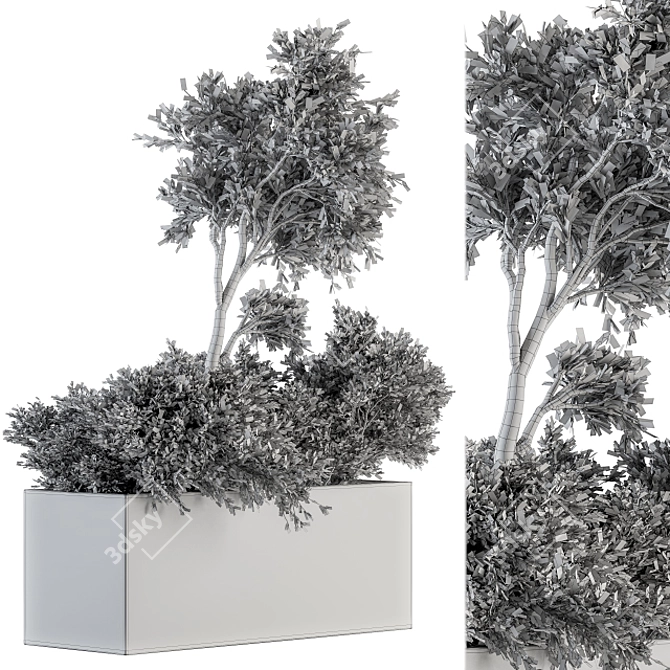 Nature's Haven: Outdoor Plant Set 3D model image 5