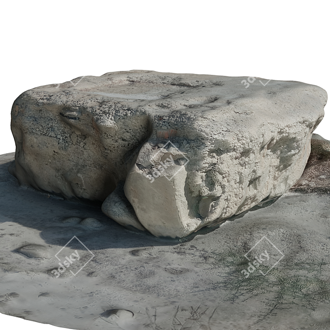 Polygon Rock 1: Unwrapped 3D Model 3D model image 5
