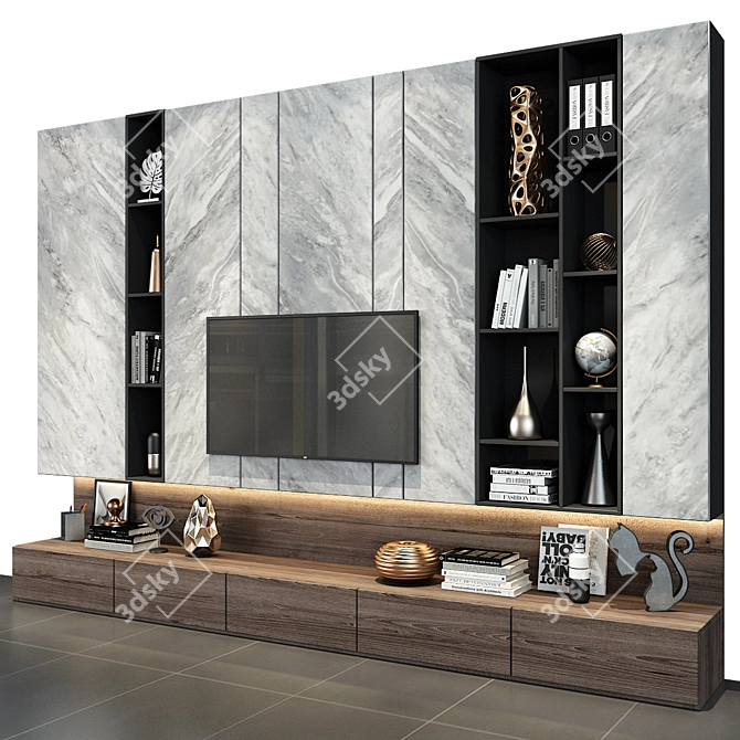 Modern Storage Solution: Cabinet Furniture 3D model image 3