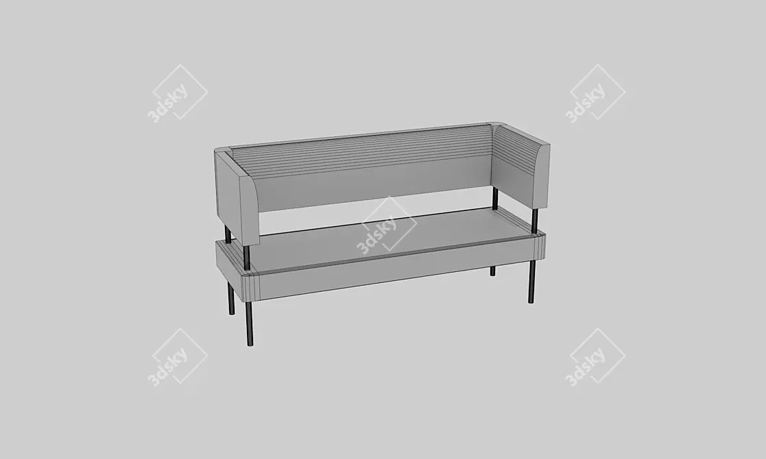 Compact Kitchen Sofa 3D model image 3