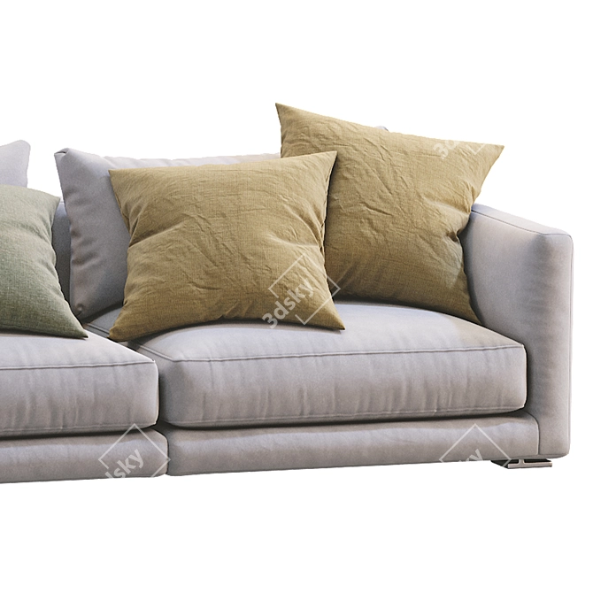 Sleek Poliform Bristol 2 Sofa 3D model image 7