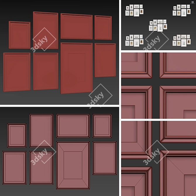 Multiframe Collection - 8 Frames Set 3D model image 5