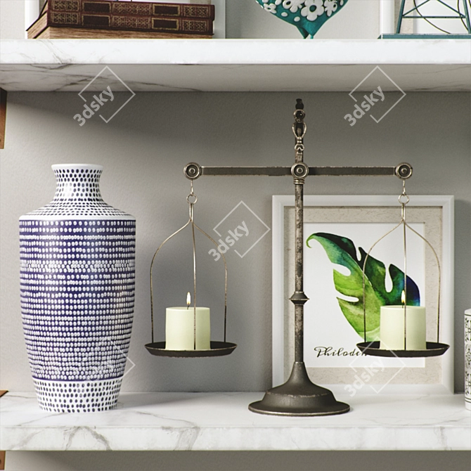 Title: Vintage Decor Set 3D model image 6