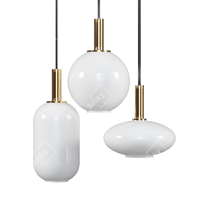 Modern Industrial Pendant Light 

Note: The Russian translation of the description is not provided. 3D model image 1