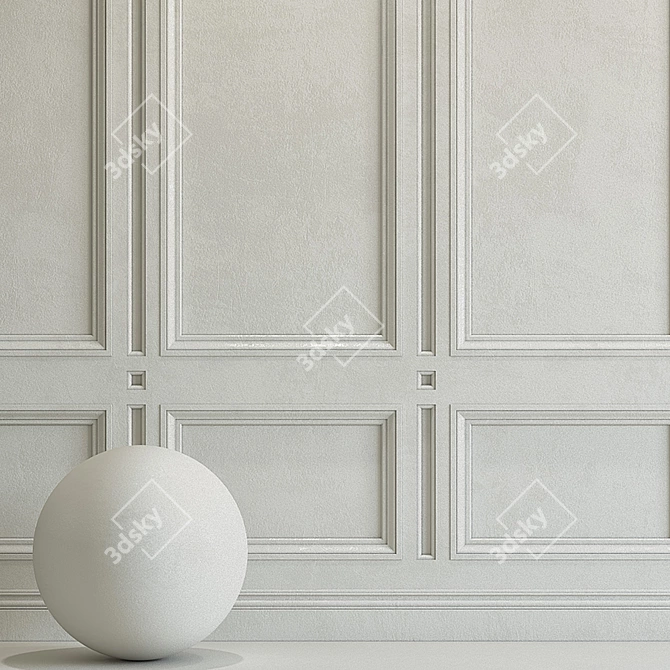 Elegant Molding Plaster 194 3D model image 2