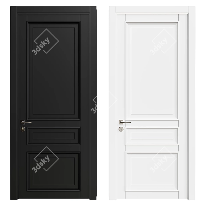 Elegant Interior Door: DOOR 109 3D model image 1