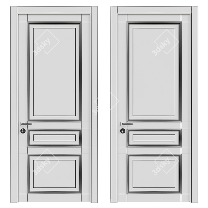 Elegant Interior Door: DOOR 109 3D model image 2