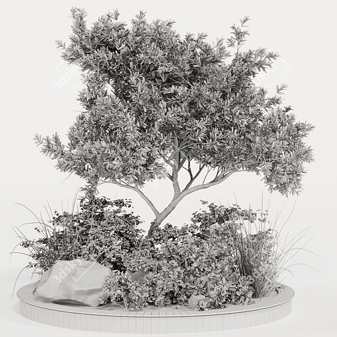 Tropical Garden Plant Set 3D model image 4