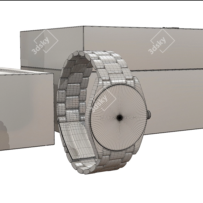 Luxury Rolex Datejust II Diamond Watch 3D model image 12