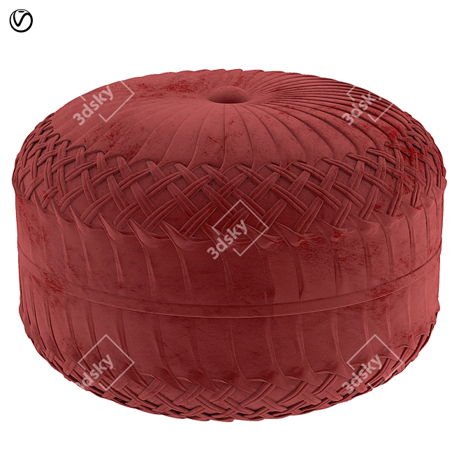  Modern Ottoman Pouf - 2015 Version 3D model image 1