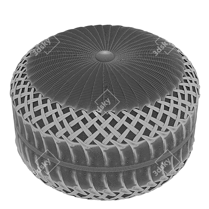  Modern Ottoman Pouf - 2015 Version 3D model image 3