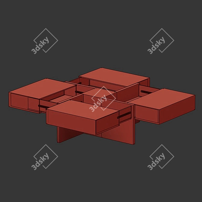 Elegant Lipscomb Coffee Table 3D model image 2