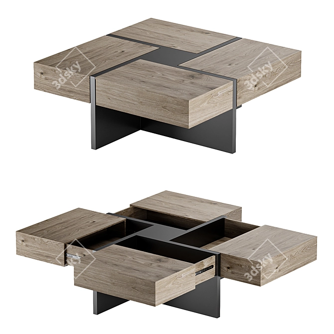 Elegant Lipscomb Coffee Table 3D model image 3