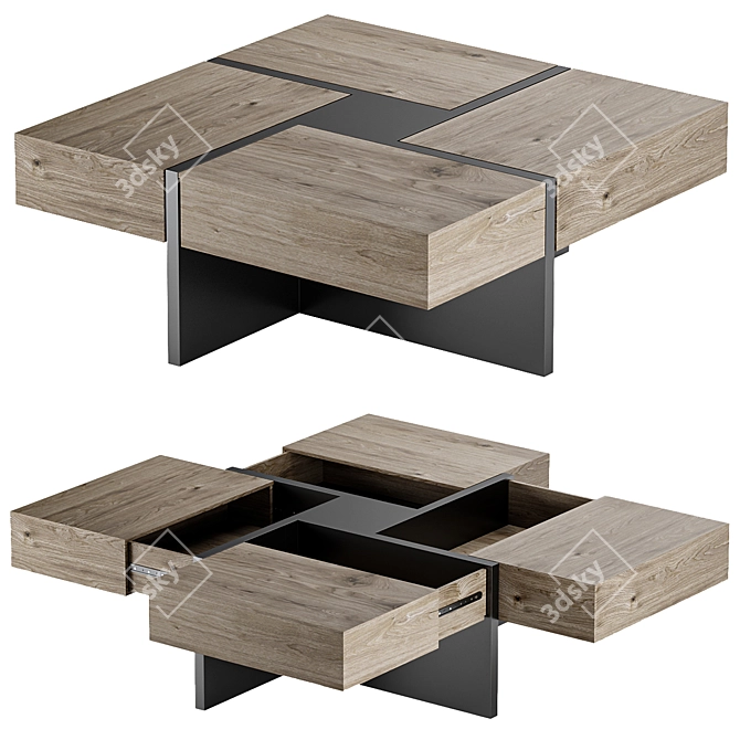 Elegant Lipscomb Coffee Table 3D model image 5