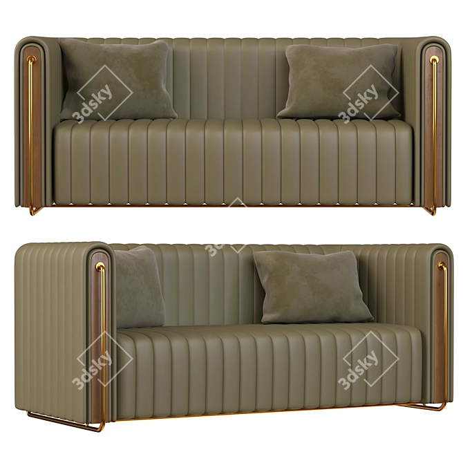 Rivers Sofas: Stylish and Spacious 3D model image 2