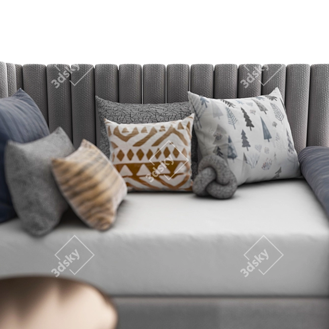 Cozy Sleep Set: Bed Day 35 3D model image 5