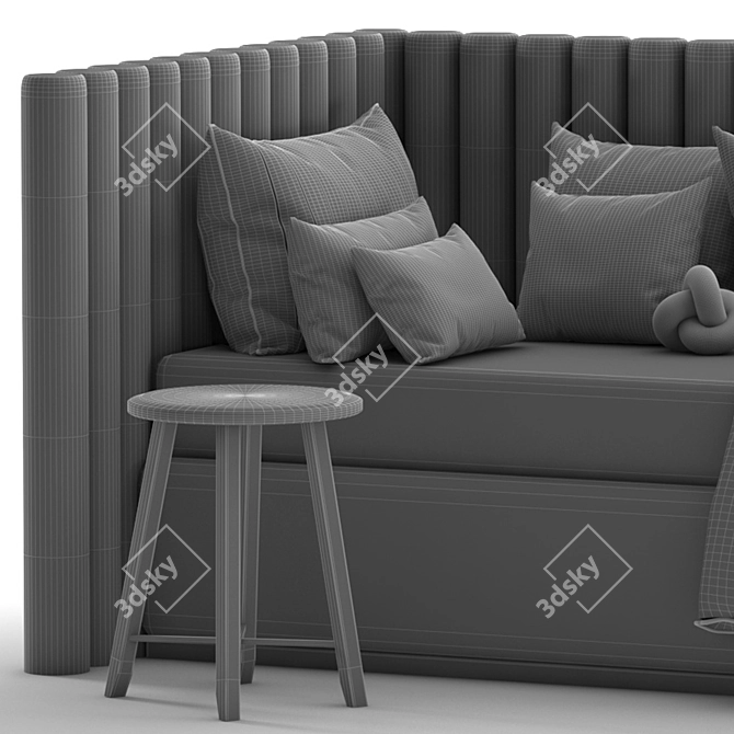 Cozy Sleep Set: Bed Day 35 3D model image 6