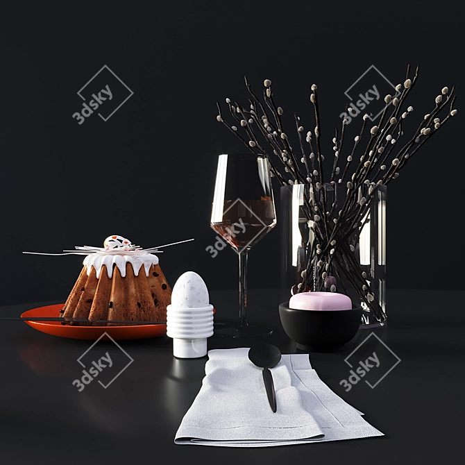 Easter Delight Decor Set 3D model image 10