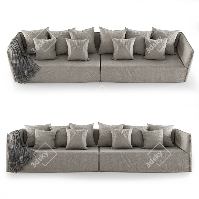 Modern Vray Sofa in 3Ds Max 3D model image 1
