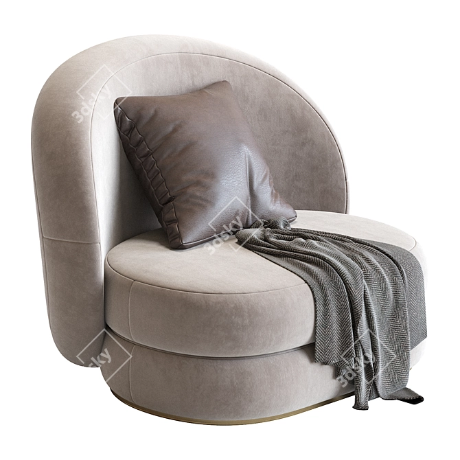 Contemporary  Armchair 3D model image 3