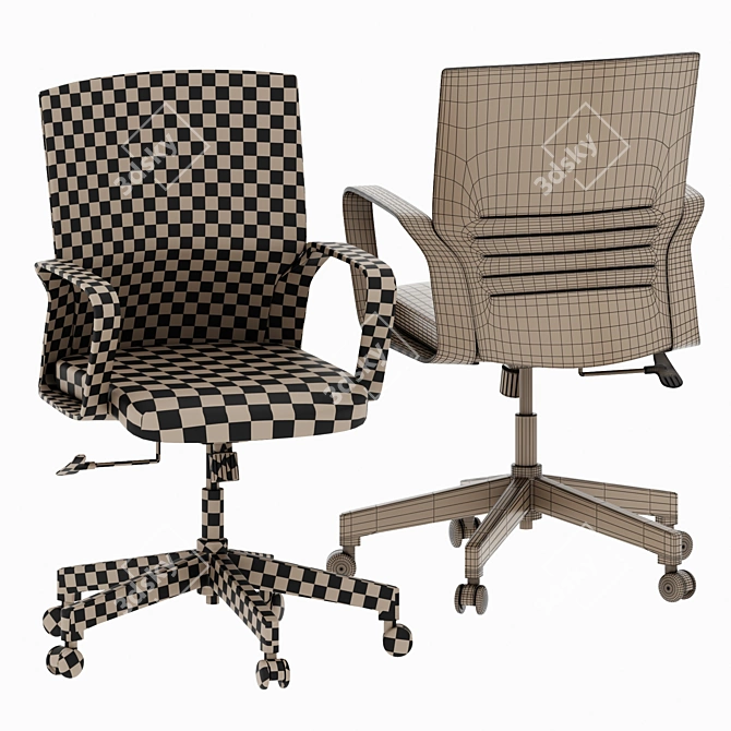 Elegant Eloyd Mesh Office Chair 3D model image 5