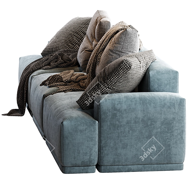 Modular Connect Sofa: Versatile Design & Comfort 3D model image 4