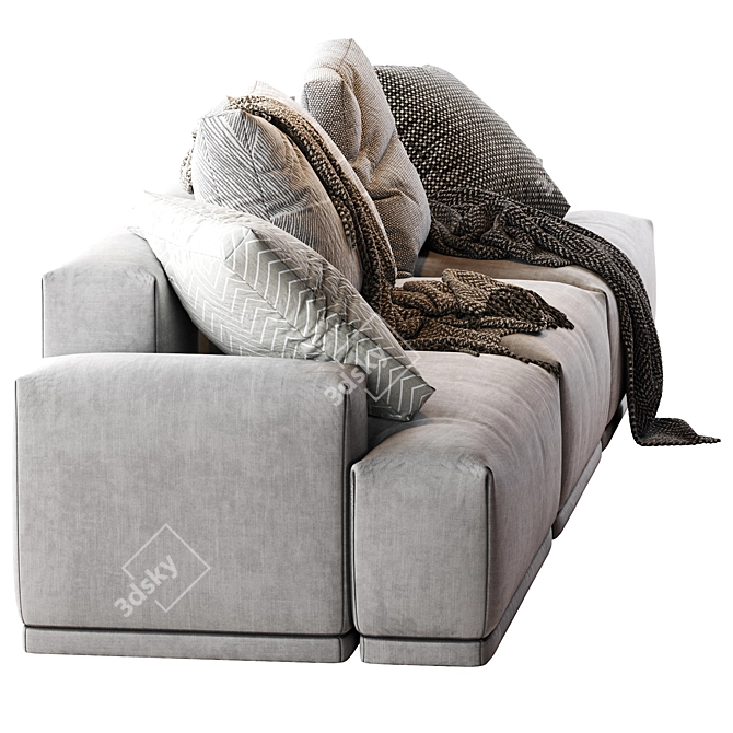 Modular Connect Sofa: Versatile Design & Comfort 3D model image 5