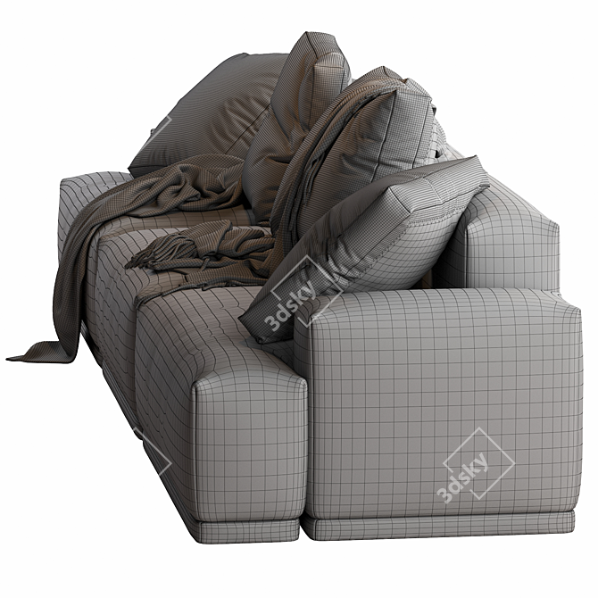 Modular Connect Sofa: Versatile Design & Comfort 3D model image 7