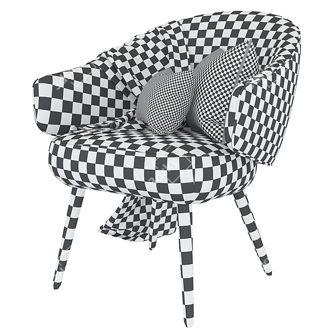 Charlotte Chic Chair 3D model image 4