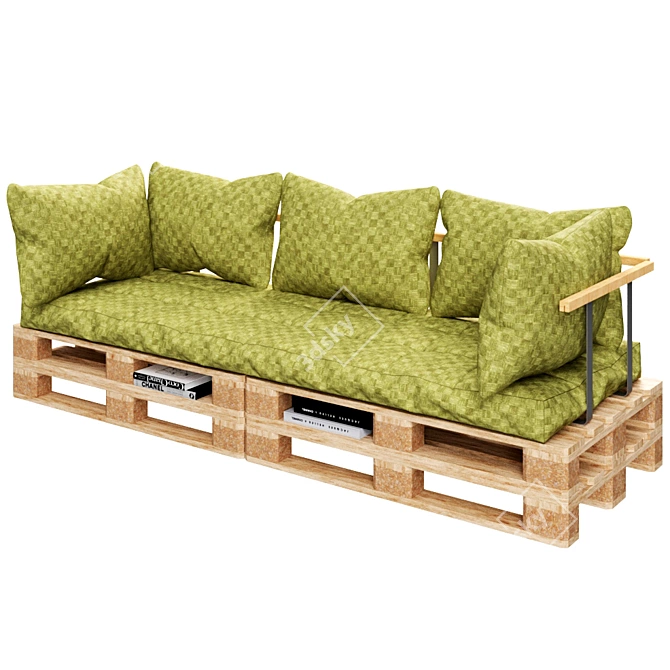 EcoPallet Sofa 3D model image 2