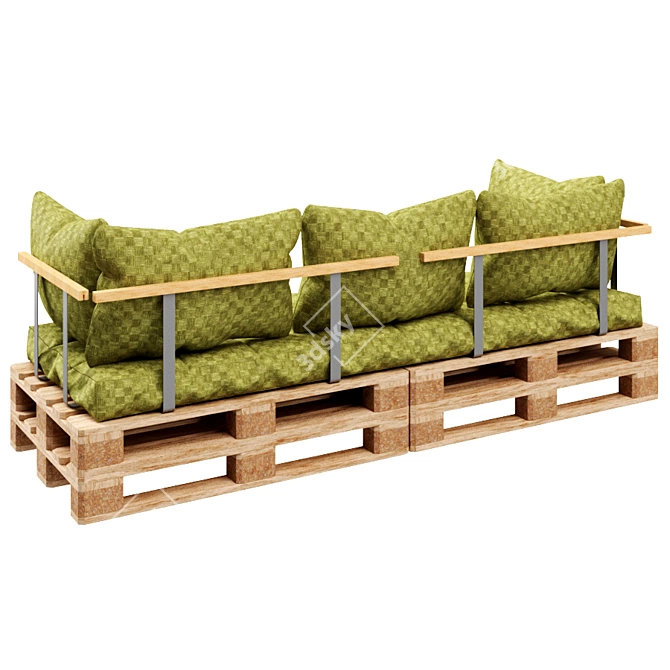 EcoPallet Sofa 3D model image 3