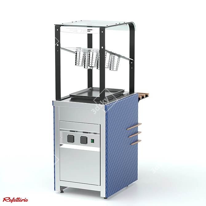 Refettorio Cutlery Dispenser: Convenient, Efficient and Stylish 3D model image 2