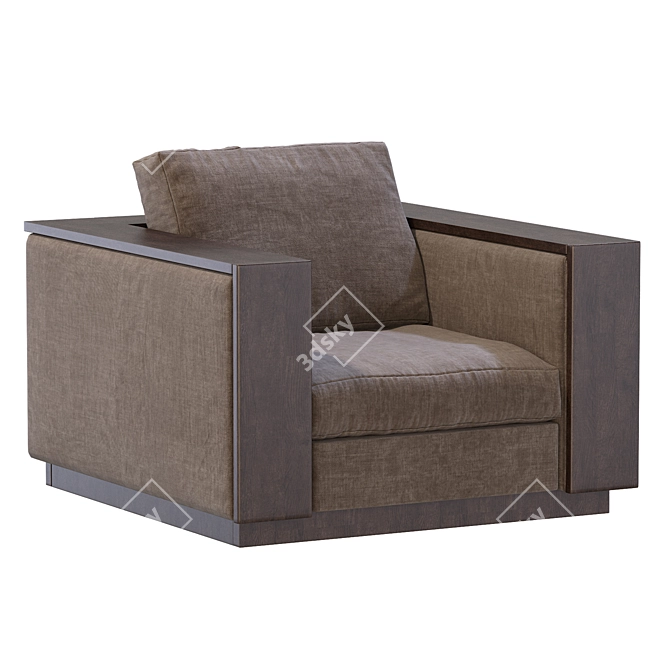 ROBLE Armchair: Modern Elegance for Any Space 3D model image 1