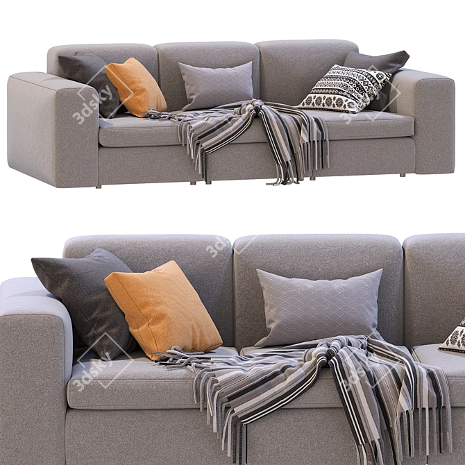 Poliform Dune 3-Seater Sofa 3D model image 2