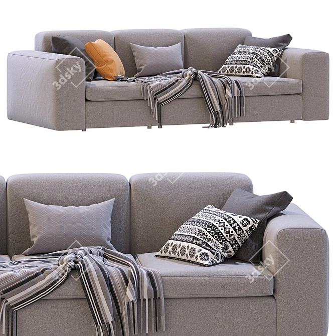 Poliform Dune 3-Seater Sofa 3D model image 3