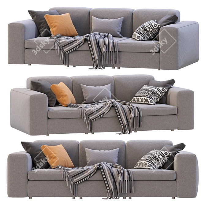 Poliform Dune 3-Seater Sofa 3D model image 4