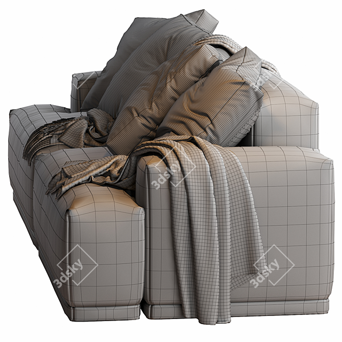 Modular Connect Sofa: Versatile Comfort & Style 3D model image 7