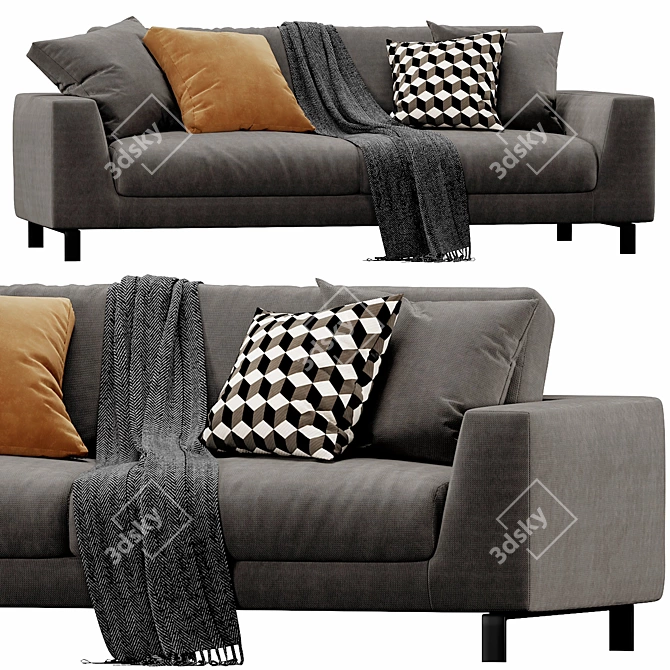 Artis Modern Italian Sofa: Stylish Design for Your Space 3D model image 3