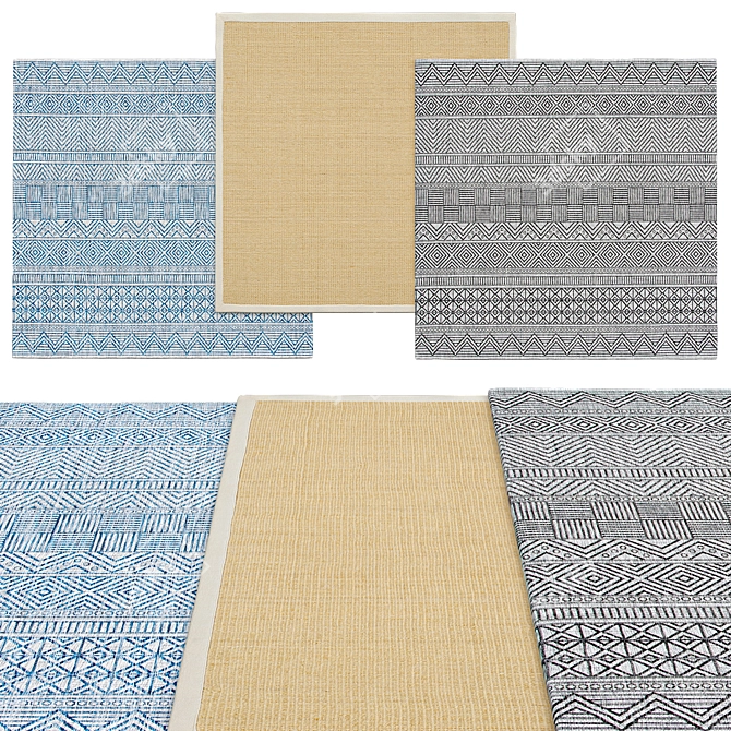 Safavieh Square Rugs | Various Sizes 3D model image 1