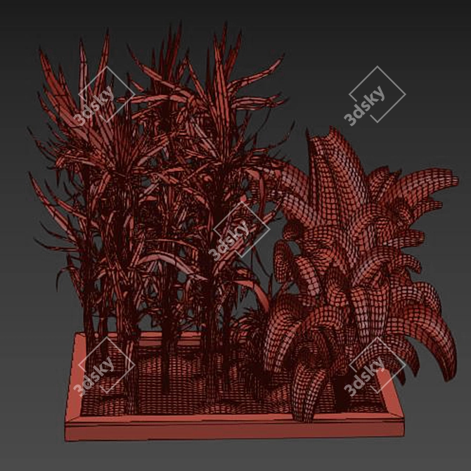 Nature's Haven: Outdoor Plant Collection 3D model image 3