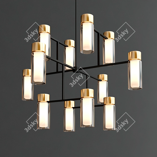 Elegant OSMAN Chandeliers by Tooy 3D model image 3